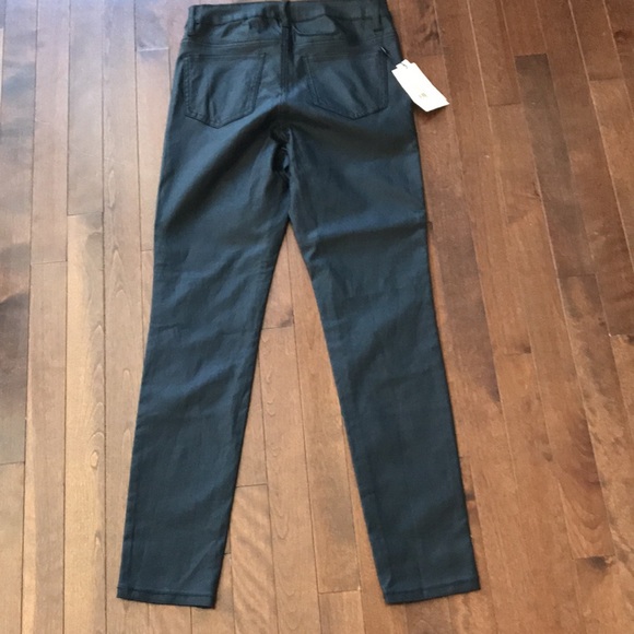 Melanie Lyne Coated black skinny pants NWT size 8 - Picture 7 of 7